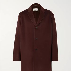 Acne Studios Maroon wool coat